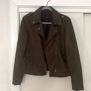 Banana Republic Jacket Suede Green